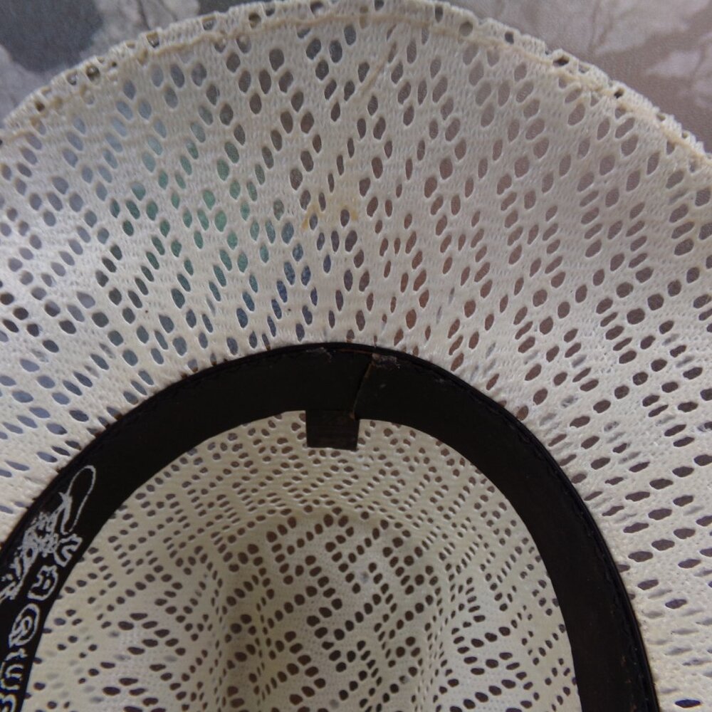 Rodeo Cowboy Cowgirl Hat Vaquero Riding 6 1/4 USA 54 Boy Girl 21'' Mexico White - Picture 7 of 14